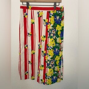 OCHE skirt sz small handmade in Vietnam floral